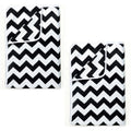 Divine Casa Polyester All-Weather 120 GSM Printed Lightweight Reversible Design Set of 2 Single Bed AC Dohar Blanket - Black and White Kafalo