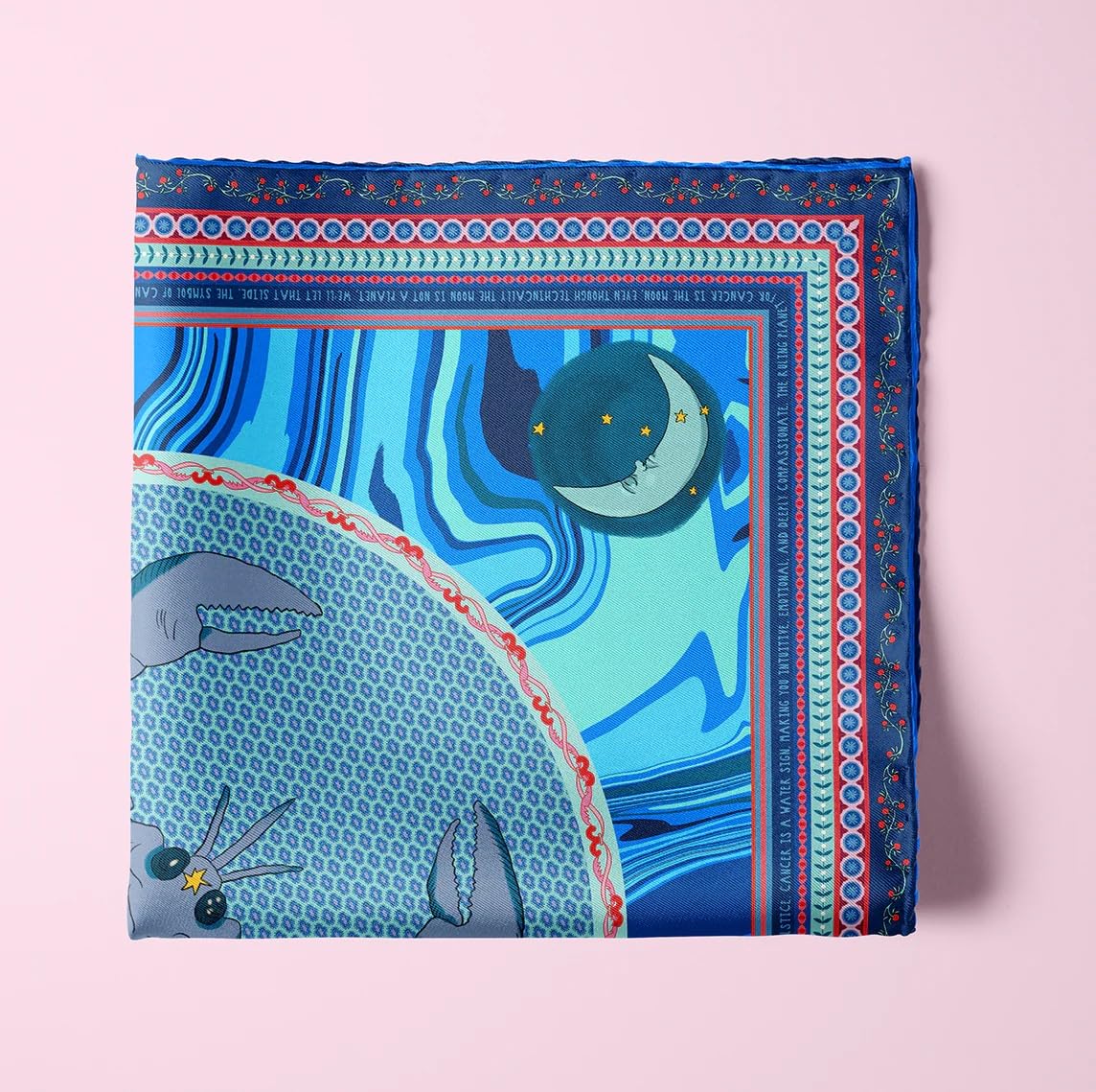 ULOS Women's Zodiac Signs Print Satin Scarf - Neck Scarf (Square) (22x22) (12 Designs)