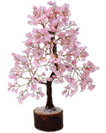 Crystal Harmony India,Natural Rose Quartz Crystal Tree.