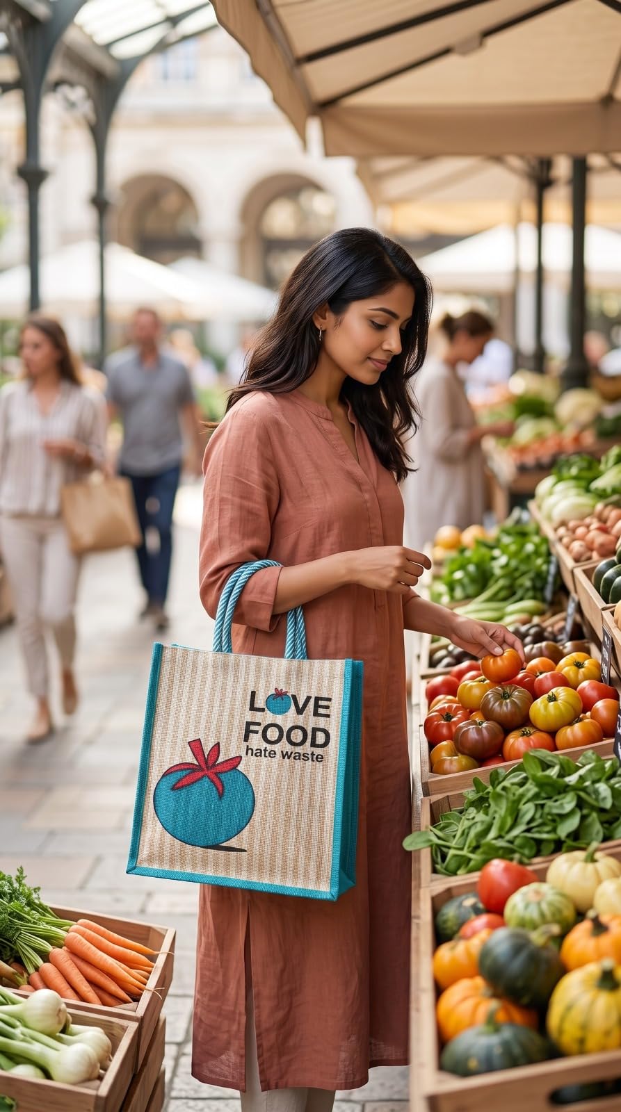 NEXUS Love Food Re-usable Jute Bag