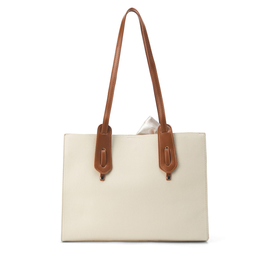 Lino Perros Womens Avril Daily Off-White Tote Bag