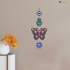 Artvibes Designer Butterfly Wooden Wall Hanging For Luck Properity For Home Decoration | Livingroom | Spiritual Decor Items | Wall Illustrations | Ethnic Wall Decor | Wall Art Print (WH_8508N)