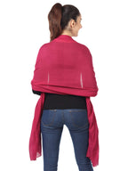 MUFFLY Fine Blended Ultra Soft & Warm Wool Silk Unisex Pashmina Shawl, Stole & Wrap with Hanger