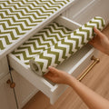 Waterproof Shelf Liners for Shelves - Non Adhesive Kitchen Shelf Liners, Drawer Mats & Cupboard Sheets - Shelf Mats for Kitchen Cabinets (Chevron Pattern, 45cm x 300cm) Kafalo