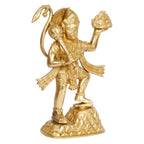 ARTVARKO Brass Hanuman ji Idol with Gandhmardn Hill Bajrang Bali Sankat Mochan Dronagiri Sumeru Hill Puja Decor Gift Height 9.5 inch