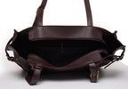 Carrylux Women's Soft PU Tote Bag | Large Single Compartment Shoulder Handbag with Adjustable Strap | Office, College & Casual (Cofee Brown)