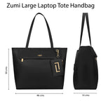 Lavie Luxe Women's Zumi Large Tote Bag | Tote Bag for Work | Ladies purse | Stylish Shoulder Bag | Gift for Women