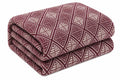 Gullivar Flannel AC Blanket (78x88 Inches) – 155 GSM Lightweight Ultra Soft Cooling Blanket, Multipurpose AC Blanket & Warm Top Sheet for Medium Beds, Breathable & Cozy, Maroon & White Kafalo