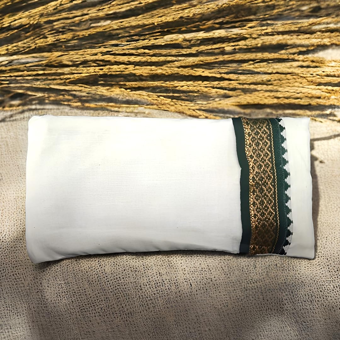 Kheoni Sleep Masks for Relaxing Vetiver Eye Pillow without belt | Aromatic Eye Bag for Aroma Therapy | Eye Shade Cover for Travel Nap | Sustainable & Natural Eye Mask