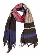 Premium Viscose Scarf for Women & Men | Soft Lightweight Fashion Stole | Breathable Wrap with Tassel Fringe | Large 28 x 72 Inch Shawl for Casual, Travel & Winter | Multicolour