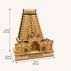 Shri Ramanathaswamy Rameshwaram Temple Replica | 5 x 4 x 3.5 Inch