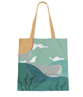 The Purple Tree Beach Dreams Tote Bag with Ocean Theme for Women - 1 Pc, Women Tote Bag, Eco Friendly Tote Bag, Underwater Wonder Tote Bag, Gifts For Women