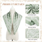SANNIDHI 3 Pcs Satin Bandanas for Women, Stylish Head Scarf, 70x70cm