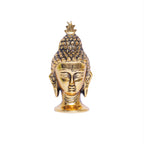 KridayKraft Lord Gautam Buddha Metal Statue Beautiful Gold Antique Finishing Meditation Buddha Murti Religious Idol for Home Office Decoration & Pooja Gifting Purpose Sculpture...