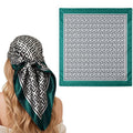 Ahamo Silky Satin Scarf for Women 90 x 90 cm Lightweight Neck Hair Scarf Fashion Square Head Scarf Stylish Neckerchief for Suit Blazers Shirts Handbag Decoration Travel and Daily Wear