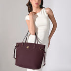 Lavie Signature Women's Canva 15 Inch Laptop Tote Handbag | Tote Bag for Work | Ladies purse | Stylish Shoulder Bag | Gift for Women
