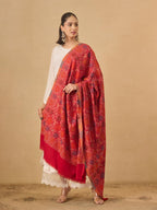 Pashmoda Women Nazrana Kashmiri Jamawar Woven Design Shawl (Size: 40x80in, 101x203cm) SECS57
