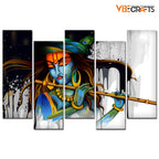 VIBECRAFTS 5 Piece Premium Wall Painting For Home|Office|Living Room|Gift (PTVC5Pcs3_7506) (Multi 3)
