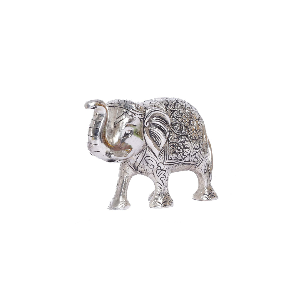Prince Home Decor & Gifts Metal Showpiece Figurine (14 x 8 x 5 cm, Silver)
