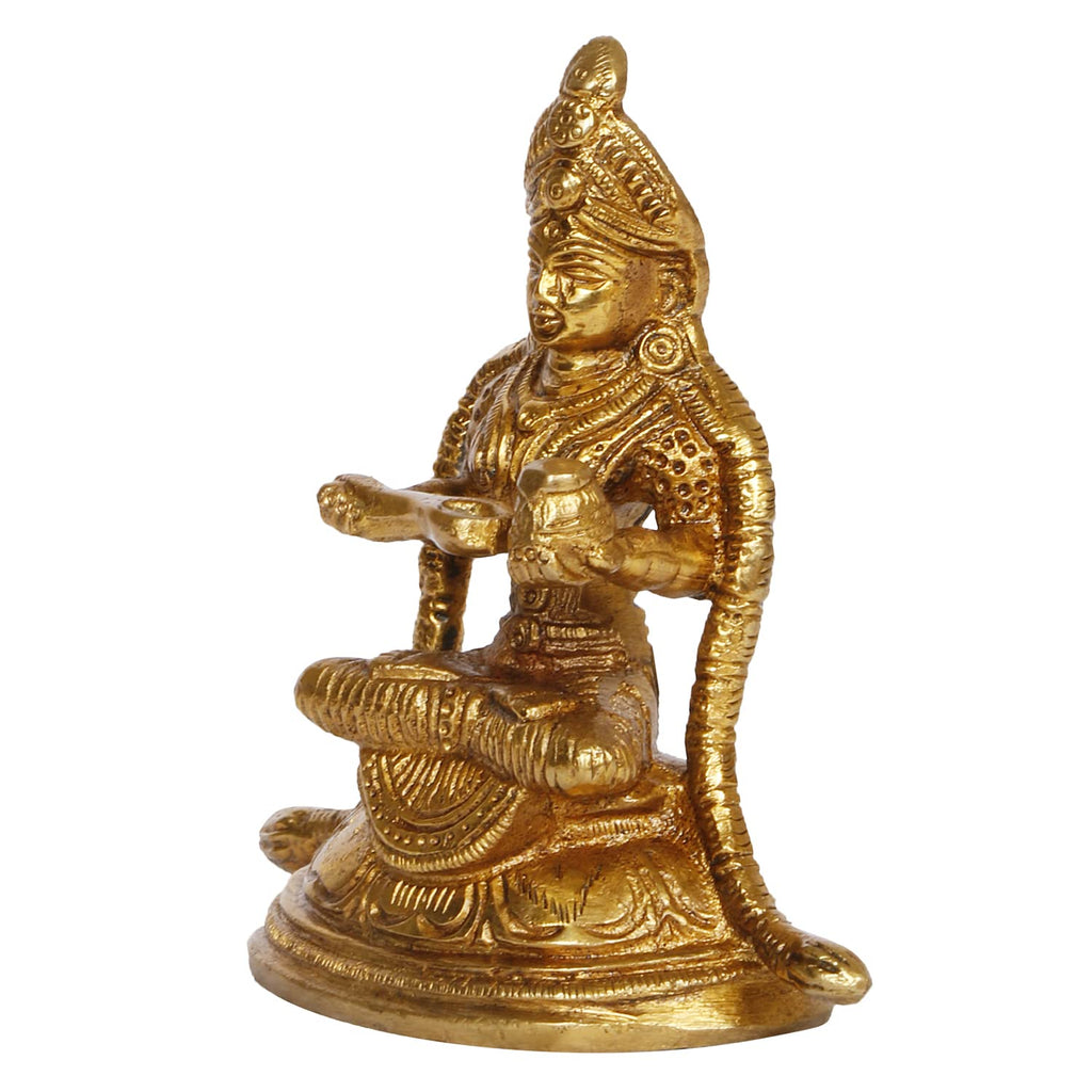 ARTVARKO Brass Annapurna Devi Idol Goddess of Food Anapurna Devi Murti Statue Height 4 Inches