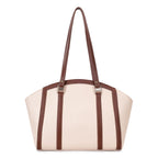 EXOTIC Shoulder Handbag for Women, Classic Fashion Design with Contrast Stitching (Beige)