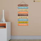 Artvibes Inspirational Quotes Printed Wooden Wall Hanging | Quotes Decor Item | Motivational Wall Decor | Wall Accent | Graphic Art | Gift Items | Office Wall Decoration Items (WH_9314N)