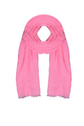Iba & Isba Women's Plain Crinkled Scarves, Stoles, Hijab (76 x 36 inch) (Baby Pink)