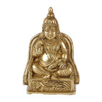 ARTVARKO Brass Idol Lord Kuber Sitting Statue | Murti for Pooja Room, Meditation, Prayer, Business Murti for Prosperity Money Home Décor Locker Safe Tijori