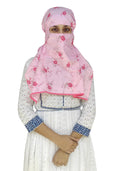 Switchon Export quality Cotton Innovative scarf with closer Hook and Loop Tape- Multi (Pink_Red)