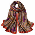 SWANKY Silk Stoles For Women Stylish Latest, Scarf for ladies & Girls, Head Neck Scarves, duppatta for girls (Multi 1)