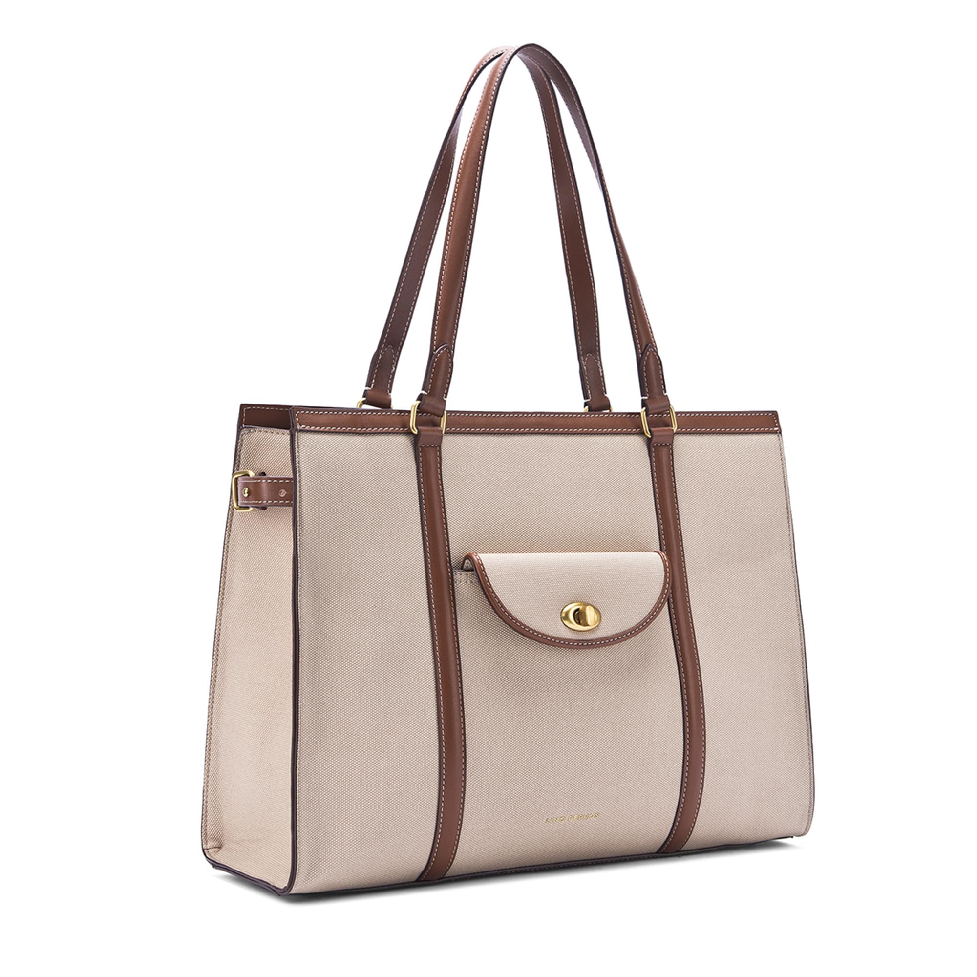 Lino Perros Monroe Adira Beige Tote Bag