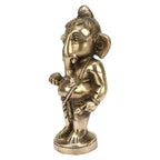 ARTVARKO Ganesha Statue for Home and Decor Brass Ganesh Murti for Pooja Room Ganpati Idol for Home Entrance Height 7 Inch