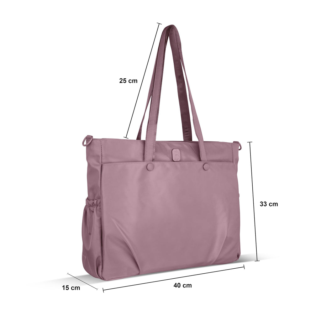 Premium Large Capacity Everyday Tote Bag for Women with Zipper Closure and Multi Pocket Storage (PINK)