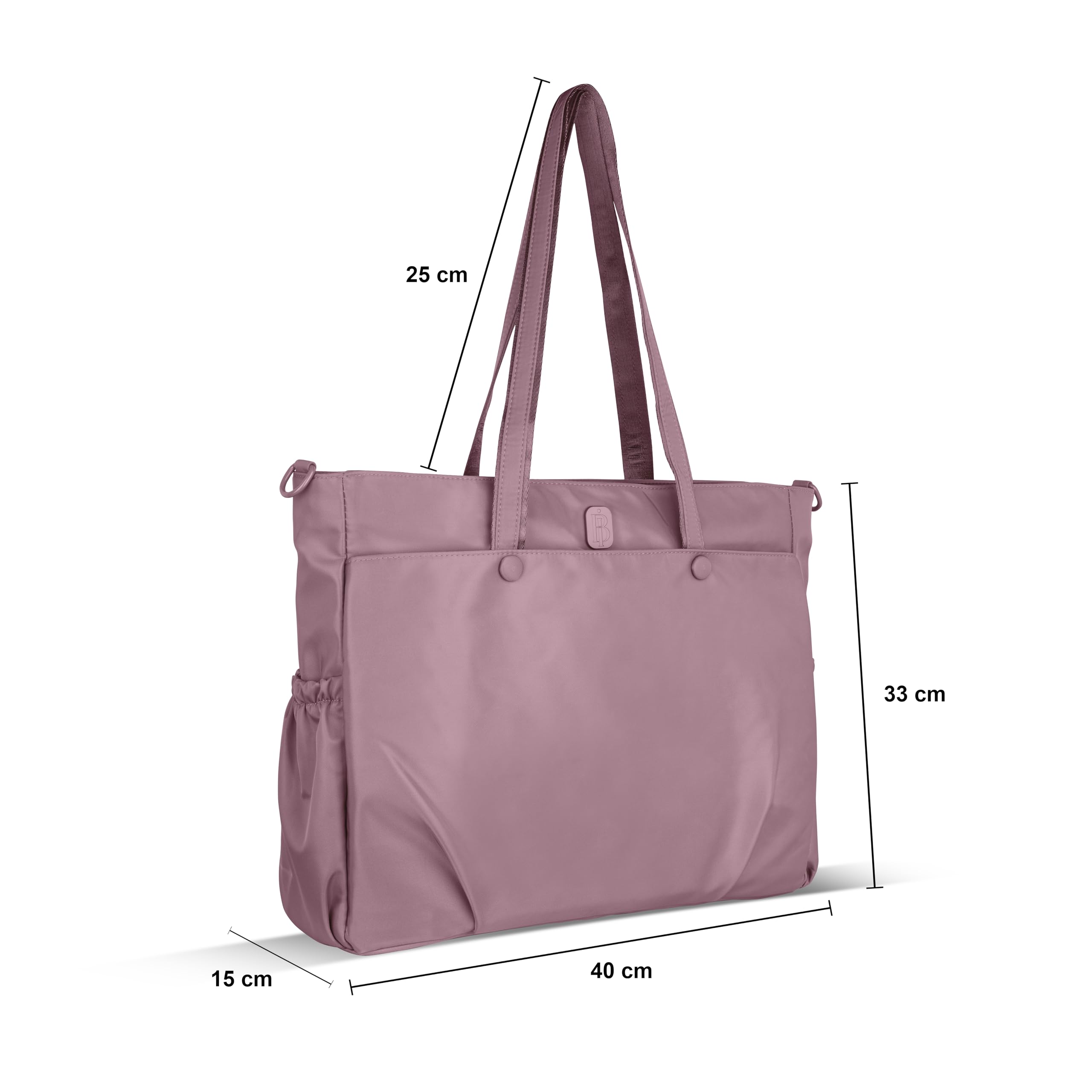Premium Large Capacity Everyday Tote Bag for Women with Zipper Closure and Multi Pocket Storage (PINK)