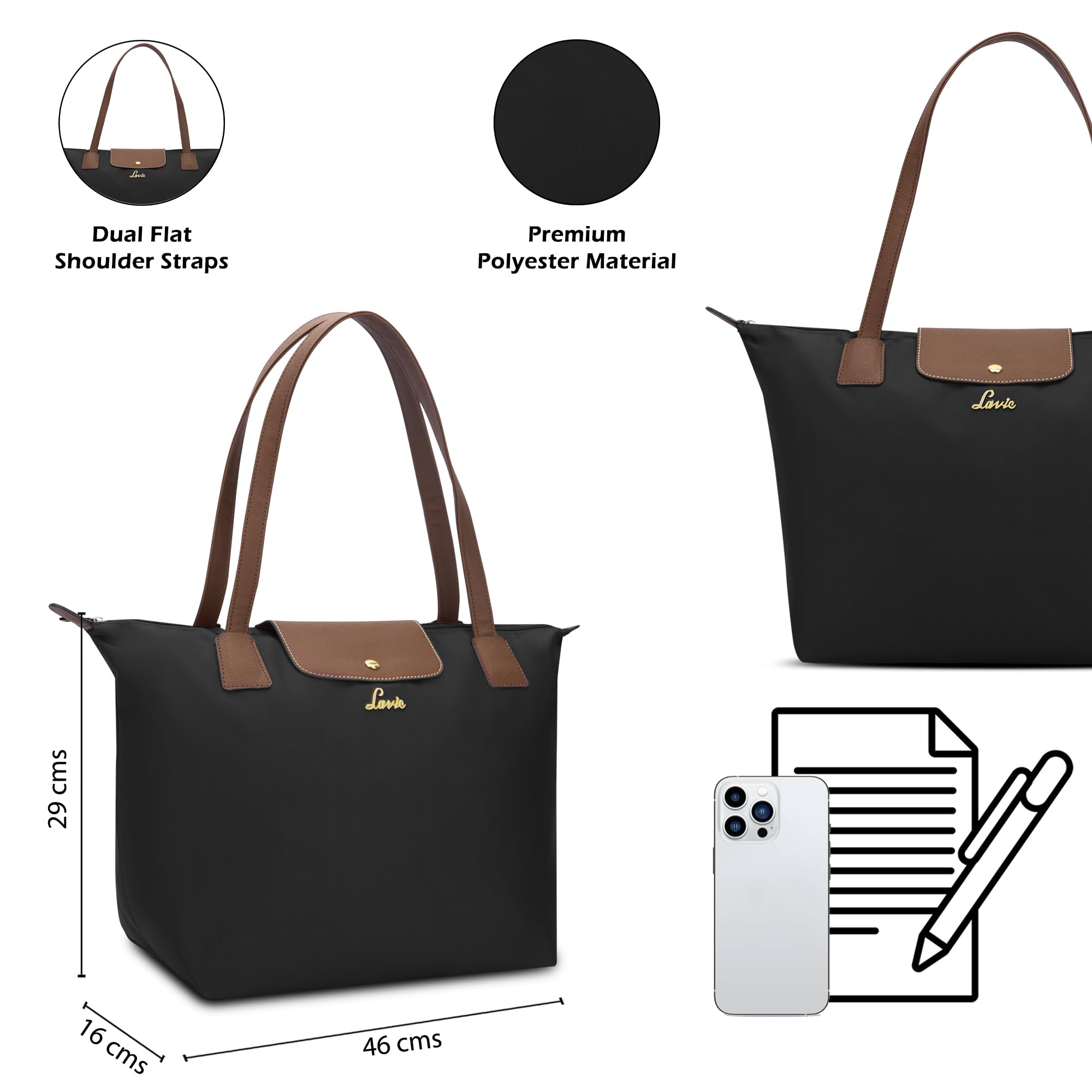 Lavie Women's Vincy Tote Bag | Tote Bag for Work | Ladies Purse | Stylish Shoulder Bag | Gift for Women
