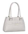 Fostelo Women's Maria Satchel Tote Handbag for Women | Ladies Purse | Stylish Shoulder Bag | Gift For Women | Grey