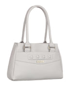 Fostelo Women's Maria Satchel Tote Handbag for Women | Ladies Purse | Stylish Shoulder Bag | Gift For Women | Grey