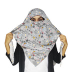 Switchon Rayon Anti Pollution Full Face Scarf UV Sun Rays Protection Scarf For Women - Free Size (Grey Multi) For Female