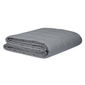 Mysasleep Weighted Blanket - Cooling Breathable Microfiber with Premium Glass Beads (Silver Grey 60 x 80 15lb) Kafalo