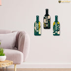 Artvibes Be Kind Be Brave Decor Designer Wall Hanging Wooden Art | Quotes Decor Item | Wall Poster | Office Decor | Inspirational Quotes Wall Art | Mdf Wall Decoration | Gifts (WH_9531N), Set of 3
