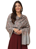 Pashmoda Women Gilkaari Pure Wool Embroidered Shawl (Size 101X203 CM)