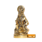 KridayKraft Metal Hanuman Ji Statue Sitting Idol Bajrangbali Murti Gift Article Decorative Showpiece, Gold Plated, 1 Piece.