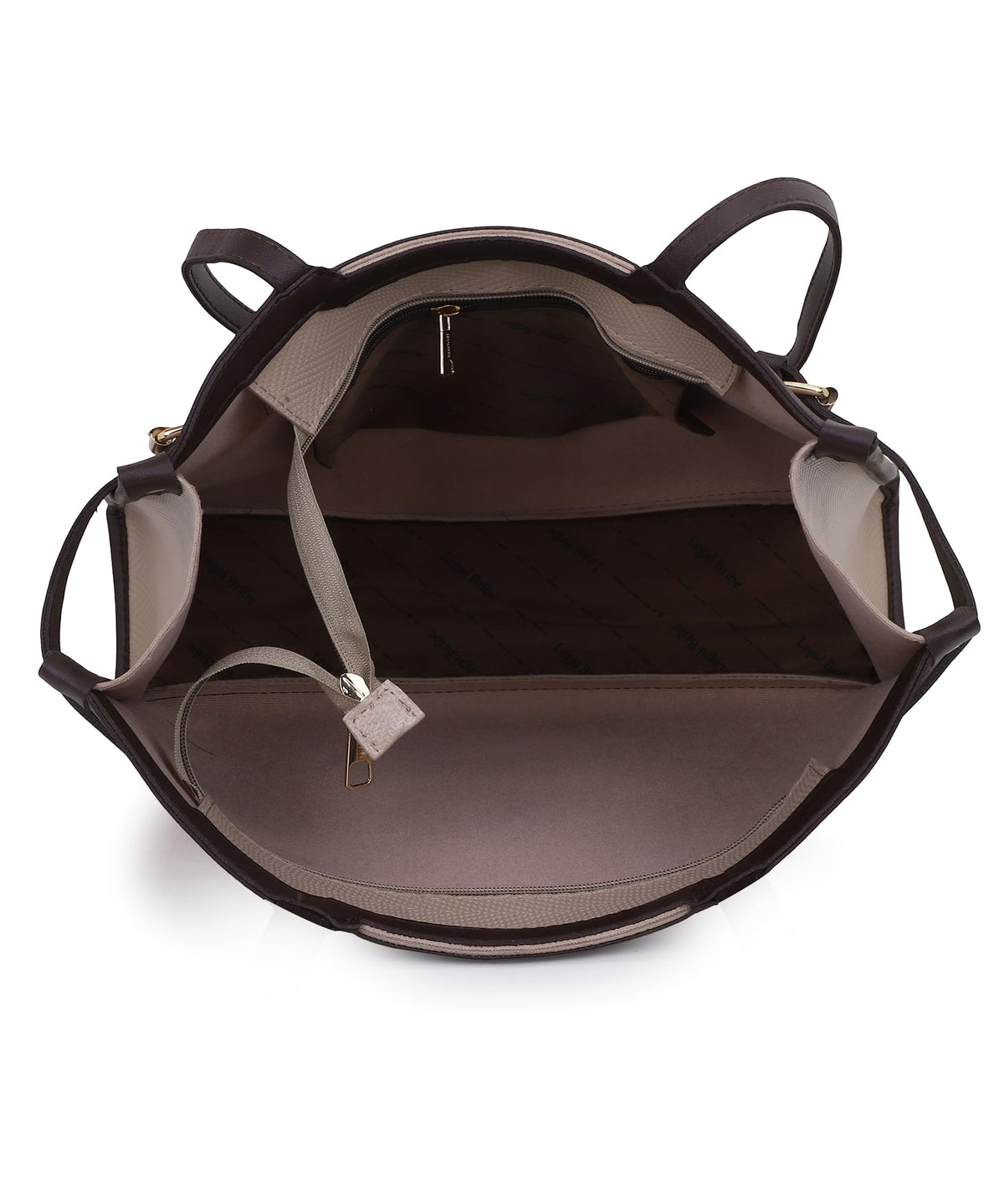 LEGAL BRIBE Stylish Buckle Tote Bag (Cream)