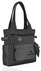 WILD MODA College and Office Tote Bag for Girls and Women (Grey)