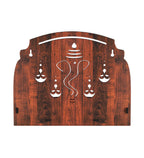 RANDOM Beautiful Wooden Puja Stand/Shelf for Home Puja Mandir for Home Temple for Home and Office Puja Mandir for Living Room Wall Mounted Brown - RPJS-009