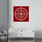 VIBECRAFTS Warli Art 4 Pieces Canvas Wall Hanging Painting Fitted With Wooden Frame For Home | Office | Living Room | Gifts (PTVC4Pcs5_16601)