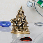 ARTVARKO™ Brass Kuber Murti Lord of Treasure Wealth Maharaj Kuber Statue for Tijori Locker Money Safe Kubera Idol 3 Inch
