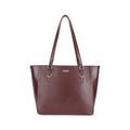 Fastrack CityStride Cherry Tote | Faux-Leather Women’s Handbag | Pebble-Textured Tote for 14-Inch Laptop with Dual Compartments