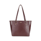 Fastrack CityStride Cherry Tote | Faux-Leather Women’s Handbag | Pebble-Textured Tote for 14-Inch Laptop with Dual Compartments