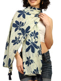 KE KANHA EXPORTS Cotton Scarf with Tassels|Bandhani Print Scarf for Women Stylish|Stole for Women|Breathable Boho Beach Summer Wrap|Multicolor Scarf|Easily Fits 180 * 50 CM